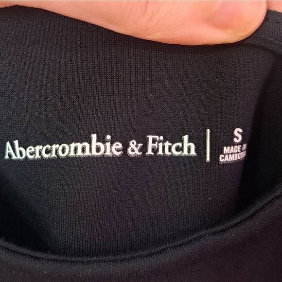 Abercrombie and Fitch Women's Asymmetrical One Shoulder Strap Ponte Mini Dress B - Picture 7 of 8